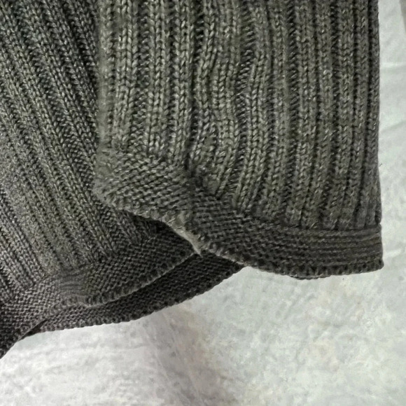 Bobbie Brooks Dark Gray Roll Collar Ribbed Long Sleeve Sweater - Medium - Picture 11 of 11